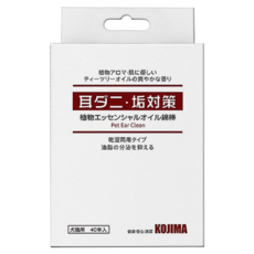 KOjIMA 寵物耳部精油棉棒 40支 犬貓用, 150ml, 1組