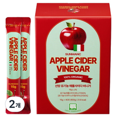 선망 유기농 애플사이다 비니거 40p, 600g, 2개