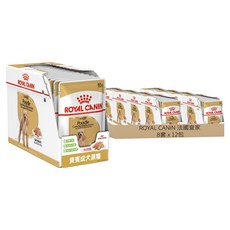 ROYAL CANIN 法國皇家 全齡犬 貴賓犬專用濕糧PDW 12包, 8套, 1020g, 肉及相關產品、魚和魚類相關產品、蔬菜纖維、穀物、油、礦物質、多醣類聚合物