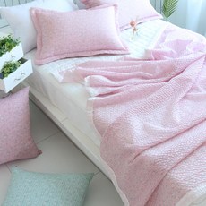 Beau Monde 夏季小碎花泡泡紗被 2入, Maison(粉色+粉色)