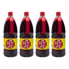 뚜레반 고추맛기름+, 4개, 1.8L