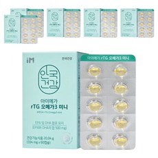안국건강 아이메가 rTG 오메가3 미니, 60정, 6개