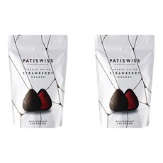 PATISWISS 帕蒂西 草莓牛奶巧克力, 33%可可, 凍乾草莓, 80g, 2包