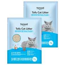 Tamsaa Basics 豆腐貓砂 7L, 嬰兒爽身粉, 6袋