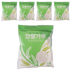 한울식품 찹쌀가루, 1kg, 5개