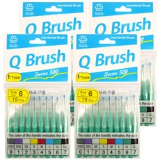 Kubrush 標準齒間牙刷 No. 6 LL, 10入, 4個