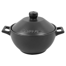 PAULUS UA 耐熱砂鍋組 鍋子1入+鍋蓋1入 灰色, 14cm, 1個
