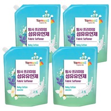 Tamsaa 高級衣物柔軟精 補充包, 2.1L, 4包