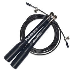 FLEXBODY 鋼絲跳繩, 黑色的