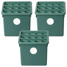 올리빙 국내 제조 도트 모듈 우산꽂이, 3개, 모스그린