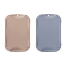 doble 韓國產專利防刮抗菌砧板, 鮭魚粉 + 藍灰色