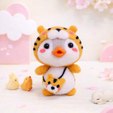 아트조이 DIY 양모펠트 키트, 1세트, 호랑이펭귄