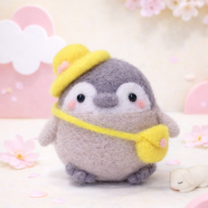 아트조이 DIY 양모펠트 패키지 키트, 1세트, 유치원펭귄