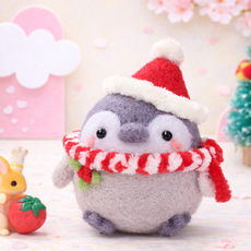 아트조이 DIY 양모펠트 키트, 1세트, 산타펭귄
