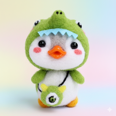 아트조이 DIY 양모펠트 키트, 1세트, 공룡 펭귄