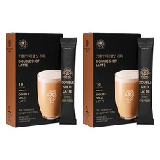The Coffee Bean 雙倍濃縮即溶拿鐵, 14.3g, 10條, 2盒