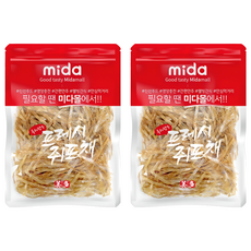 미다몰 특허받은 프레시 쥐포채, 400g, 2개