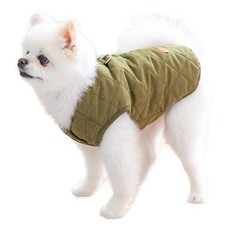 PETSLAND 寵物大地色鋪棉背心, 卡其色