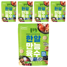 풀무원 한알만능육수 야채와디포리 3.7g x 22p, 81.4g, 5개