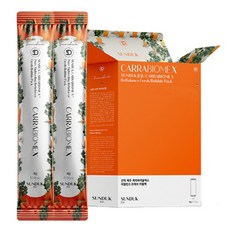 SUNDUK JEJU 善德濟州 CARRABIO MEX胡蘿蔔泡泡面膜, 12條, 1盒