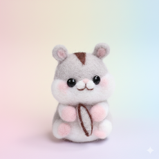 아트조이 DIY 양모펠트 키트, 1세트, 햄스터