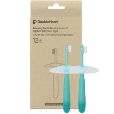 DoubleHeart 貝親 孩童牙刷 第3階段適用, 單色, 2支, 1組