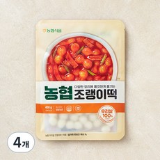아름찬 농협 우리쌀 조랭이떡, 400g, 1개입, 4개