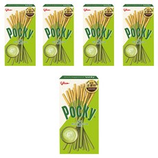 glico 格力高 Pocky 百奇 抹茶棒，全新麥粉 更脆更美味, 28g, 5盒