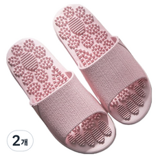 Kusso 具緩衝感的現代風健康指壓拖鞋 A-9 250mm, 2個, 粉紅色