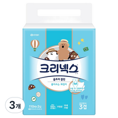 크리넥스 울트라클린 뽑아쓰는 화장지 다이노탱 에디션 3겹, 3개입, 3개
