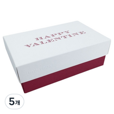 BUNTBOX 선물상자 L, 보르도, 5개
