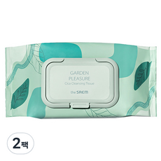 The Saem Garden Pleasure積雪草卸妝濕紙巾, 100張, 2包
