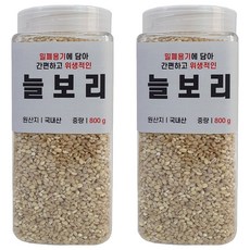 대한농산 통에담은 늘보리, 800g, 2개