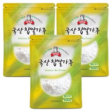 배대감 찹쌀가루, 500g, 3개