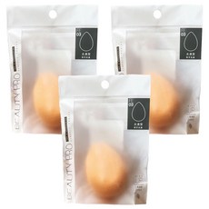 Solone QQ彈力美妝蛋 水滴型, 米色, 3個