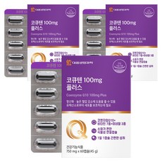 DAEWOONG LIFE SCIENCE 輔酶Q10 100mg Plus 45g, 60顆, 3個
