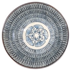 佐和陶瓷 青風繪銀杺葉7井 日本製 19.5 x 7.3cm 925ml, 青風繪銀杺葉, 1個