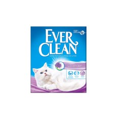 EVER CLEAN 藍鑽 結塊貓砂，活性碳除臭配方，低塵配方，超強凝結力，方便清理並散發淡雅香氣, 薰衣草, 10L, 1盒