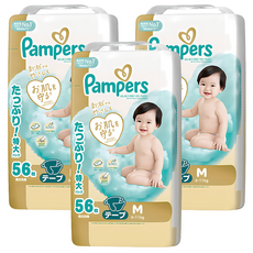 Pampers 幫寶適 日本境內版 黏貼型紙尿褲/尿布, M, 168片