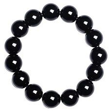 天然黑銀曜石 12mm 39g, 黑銀曜石