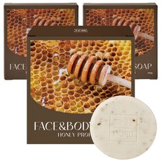 MURO 無路 蜂蜜蜂膠肥皂 檸檬馬鞭草香 3入, 100g