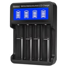 Kamera 佳美能 L465 液晶四槽充電器 適用18650/26650/AA/AAA電池, 1個