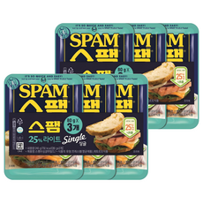 스팸 싱글 라이트, 80g, 6개