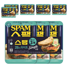 스팸 싱글 라이트, 80g, 18개