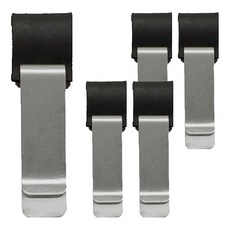 Make Great 日記本筆夾 皮革筆套, 銀黑色, 5個