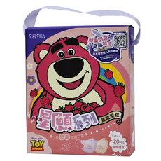 明基健康生活 幸福物語 星願系列3D兒童防護口罩, 粉粉星球, 20片, 1盒