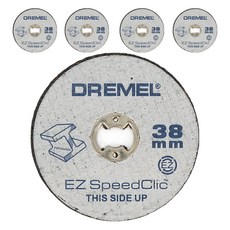 DREMEL 精美 金屬用 EZ Lock 強化切割輪 38mm SC456, 5個