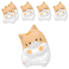 agaplus 鬆軟棉花糖貓咪起司捏捏樂, 6個