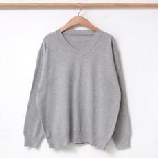 럽스 여성용 라이아 브이넥 베이직 긴팔 니트