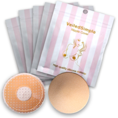 圓型黏貼式胸貼, 10個